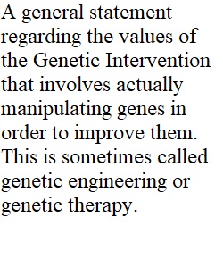 PCE-genetic ethics